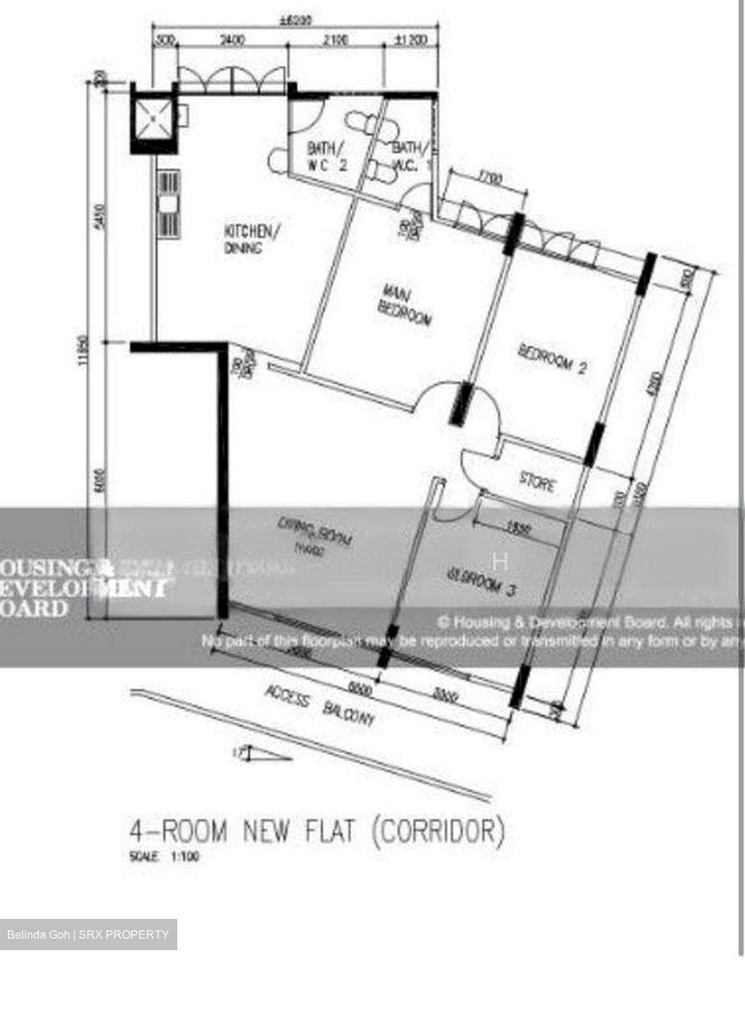 Blk 205 Clementi Avenue 6 (Clementi), HDB 4 Rooms #500255421